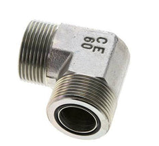 Raccord coudé 90° en acier zingué UN 1-7/16''-12 mâle ORFS 400 Bar - Hydraulique