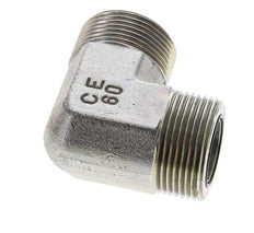 Raccord coudé 90° en acier zingué UN 1-7/16''-12 mâle ORFS 400 Bar - Hydraulique