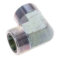 Raccord coudé 90° en acier zingué UN 1-11/16''-12 mâle ORFS 250 Bar - Hydraulique