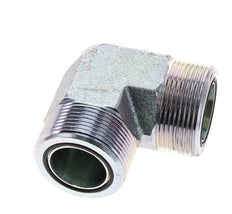 Raccord coudé 90° en acier zingué UN 1-11/16''-12 mâle ORFS 250 Bar - Hydraulique