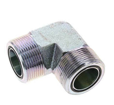 Raccord coudé 90° en acier zingué UN 1-11/16''-12 mâle ORFS 250 Bar - Hydraulique