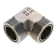 Raccord coudé 90° en acier zingué UN 2''-12 mâle ORFS 250 Bar - Hydraulique