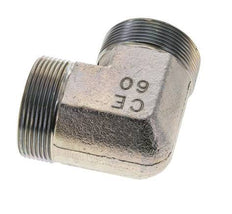 Raccord coudé 90° en acier zingué UN 2''-12 mâle ORFS 250 Bar - Hydraulique