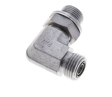 Raccord coudé 90° en acier zingué UN 11/16''-16 x G 3/8'' mâle ORFS 400 Bar - Hydraulique