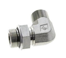 Raccord coudé 90° UNS 1''-14 x G 3/4'' mâle en acier zingué ORFS 400 Bar - Hydraulique
