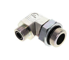 Raccord coudé 90° UNS 1''-14 x G 1'' mâle en acier zingué ORFS 315 Bar - Hydraulique