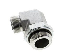 Raccord coudé 90° en acier zingué UN 1-7/16''-12 x G 1 1/4'' mâle ORFS 250 Bar - Hydraulique
