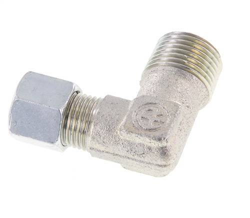 Raccord coudé 90° R 1/2'' mâle x 10L en acier zingué 315 Bar DIN 2353