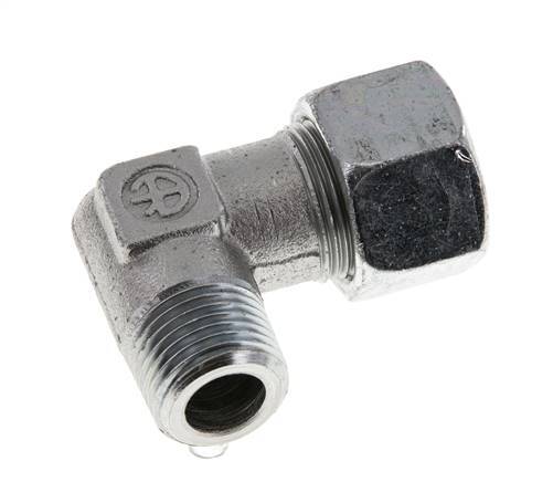 R 1/2'' Male x 16S Acier zingué Raccord coudé 90° 400 Bar DIN 2353