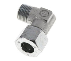 R 1/2'' Male x 16S Acier zingué Raccord coudé 90° 400 Bar DIN 2353