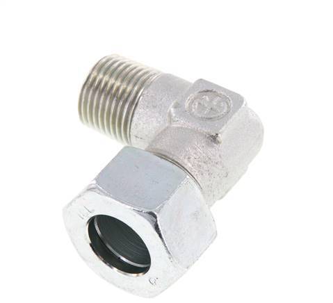 Raccord coudé 90° R 1/2'' mâle x 18L acier zingué 315 Bar DIN 2353