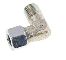 R 1/4'' mâle x 10LL Acier zingué Raccord coudé à 90 degrés 100 Bar DIN 2353