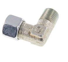 R 1/4'' mâle x 10LL Acier zingué Raccord coudé à 90 degrés 100 Bar DIN 2353