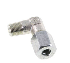 R 1/8'' Mâle x 6L Acier zingué Raccord coudé à 90 degrés 315 Bar DIN 2353