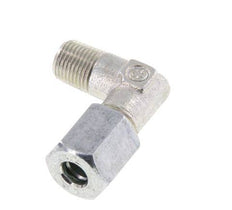 R 1/8'' Mâle x 6L Acier zingué Raccord coudé à 90 degrés 315 Bar DIN 2353