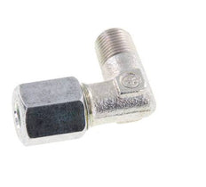 R 1/8'' Mâle x 6L Acier zingué Raccord coudé à 90 degrés 315 Bar DIN 2353