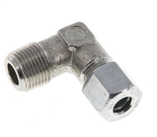 Raccord coudé 90° R 3/8'' mâle x 8L en acier zingué 315 Bar DIN 2353