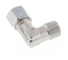 R 3/8'' Male x 10L Zinc plated Steel 90 deg Elbow Fitting 315 Bar DIN 2353