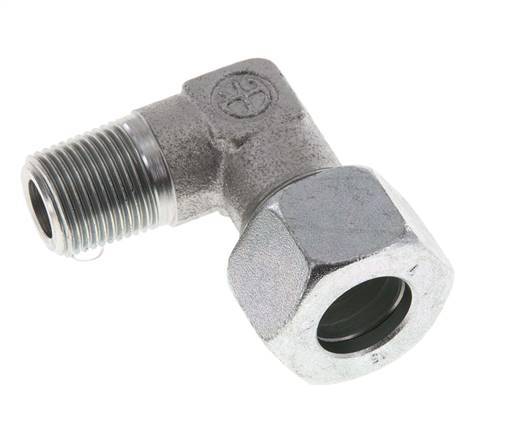 Raccord coudé 90° R 3/8'' mâle x 15L acier zingué 315 Bar DIN 2353
