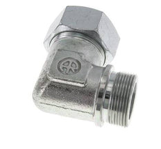 Raccord coudé 90° G 1 1/2'' mâle x 38S en acier zingué 315 Bar DIN 2353