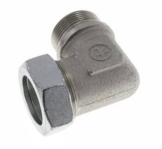 G 1 1/2'' Male x 42L Zinc plated Steel 90 deg Elbow Fitting 160 Bar DIN 2353