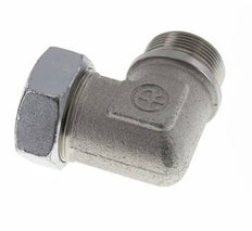 G 1 1/2'' Mâle x 42L Acier zingué Raccord coudé à 90 degrés 160 Bar DIN 2353