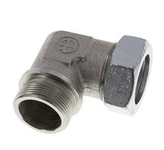 G 1 1/2'' Mâle x 42L Acier zingué Raccord coudé à 90 degrés 160 Bar DIN 2353