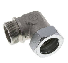 G 1 1/2'' Mâle x 42L Acier zingué Raccord coudé à 90 degrés 160 Bar DIN 2353