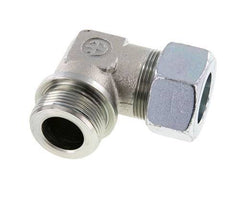 G 1 1/4'' Male x 30S Acier zingué Raccord coudé 90° 400 Bar DIN 2353