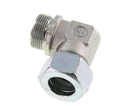 G 1 1/4'' Male x 30S Acier zingué Raccord coudé 90° 400 Bar DIN 2353