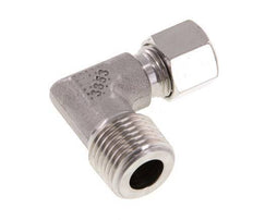 R 1/2'' mâle x 10L Raccord coudé 90° en acier inoxydable 315 Bar DIN 2353