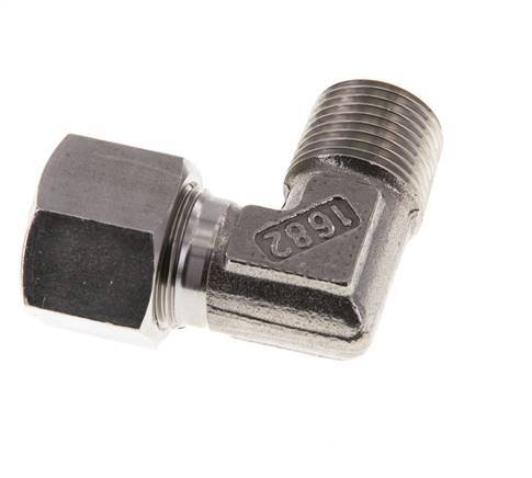 R 1/2'' mâle x 14S Raccord coudé 90° en acier inoxydable 630 Bar DIN 2353