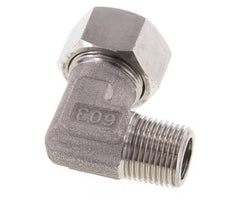 R 1/2'' mâle x 18L Raccord coudé 90° en acier inoxydable 315 Bar DIN 2353