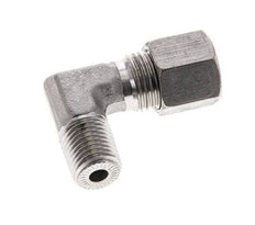 1/4'' NPT Male x 8S Stainless steel 90 deg Elbow Cutting ring 630 Bar DIN 2353