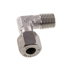 R 1/4'' mâle x 8L Raccord coudé 90° en acier inoxydable 315 Bar DIN 2353