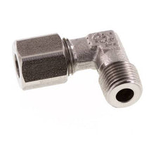 R 1/8'' mâle x 6LL Raccord coudé 90° en acier inoxydable 100 Bar DIN 2353