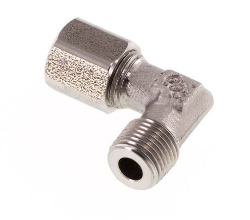 R 1/8'' mâle x 6LL Raccord coudé 90° en acier inoxydable 100 Bar DIN 2353