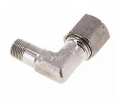 R 1/8'' Male x 8L Raccord coudé 90 deg en acier inoxydable 315 Bar DIN 2353