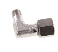R 1/8'' Male x 8L Raccord coudé 90 deg en acier inoxydable 315 Bar DIN 2353