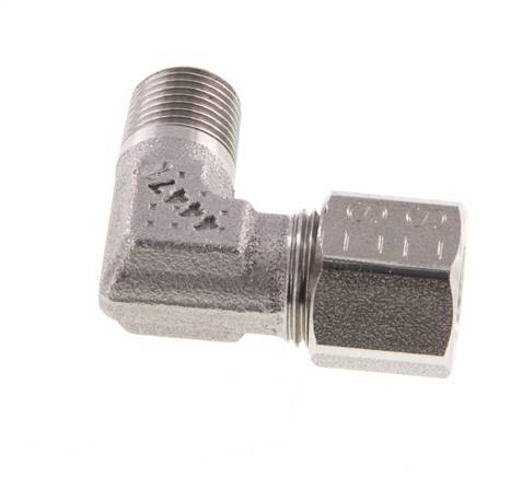 R 1/8'' mâle x 8LL Raccord coudé 90° en acier inoxydable 100 Bar DIN 2353