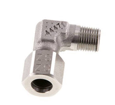 R 1/8'' mâle x 8LL Raccord coudé 90° en acier inoxydable 100 Bar DIN 2353