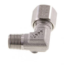 R 1/8'' mâle x 8LL Raccord coudé 90° en acier inoxydable 100 Bar DIN 2353