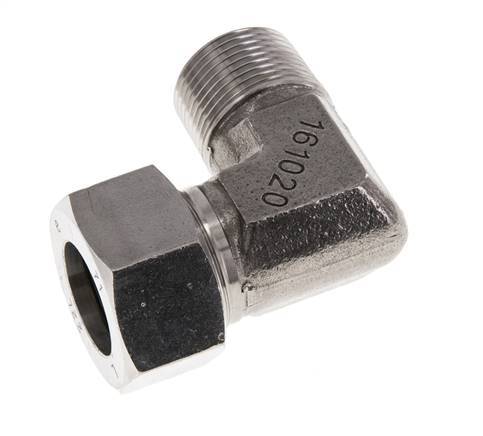 G 3/4'' Male x 22L Raccord coudé 90° en acier inoxydable 160 Bar DIN 2353
