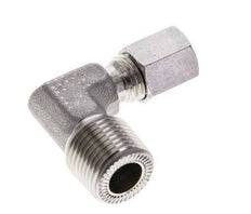 3/8'' NPT Male x 6L Stainless steel 90 deg Elbow Cutting ring 315 Bar DIN 2353