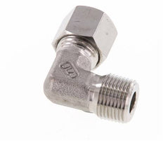 R 3/8'' Male x 10L Raccord coudé 90 deg en acier inoxydable 315 Bar DIN 2353