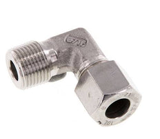 R 3/8'' Male x 10L Raccord coudé 90 deg en acier inoxydable 315 Bar DIN 2353