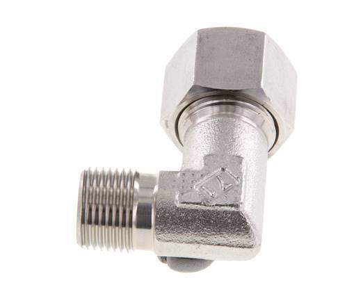 R 3/8'' Male x 12S Raccord coudé 90° en acier inoxydable 630 Bar DIN 2353