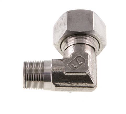 R 3/8'' mâle x 15L Raccord coudé 90° en acier inoxydable 315 Bar DIN 2353