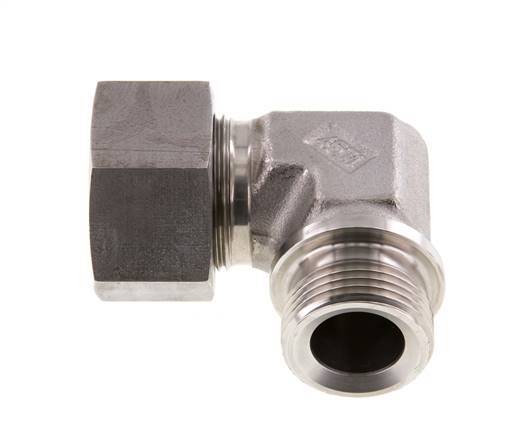 G 1'' Male x 25S Raccord coudé 90° en acier inoxydable 400 Bar DIN 2353
