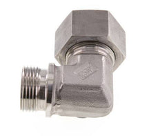 G 1'' Male x 25S Raccord coudé 90° en acier inoxydable 400 Bar DIN 2353